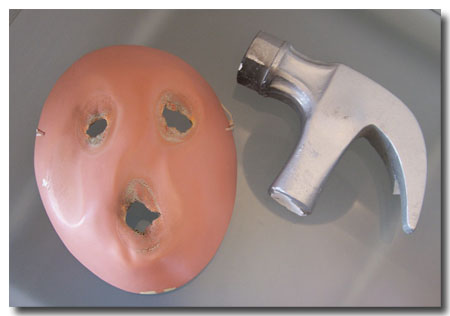 The Wall mask and hammer both came from a private collector who purchased these items in the Christie's auction of Pink Floyd The Wall back in the early 1990's