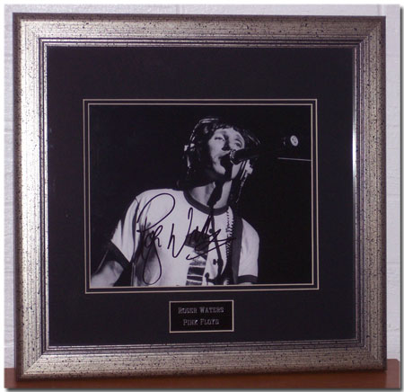 An autographed picture of Roger Waters from the late 1980's