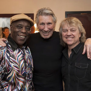 Buddy Guy, Roger Waters, and Tom Hambridge 10 June at B.B. King Blues Club in New York City.