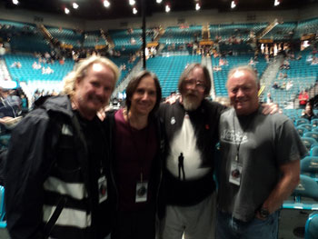 James with members of Venice