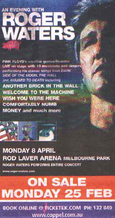 From Melbourne Herald-Sun Sunday 17th Feb 2002 Thanks to Mike Burrows