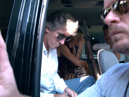 Pic taken as Roger arrived for the show.