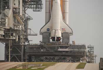 The banner can be seen on the launch pad