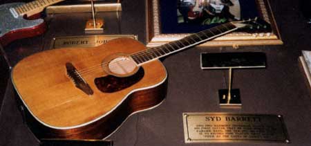 This guitar was used by Syd Barrett on Piper At The Gates Of Dawn and was also used to compose a lot of early songs.Pic was kindly taken and provided by Brian Mallard.