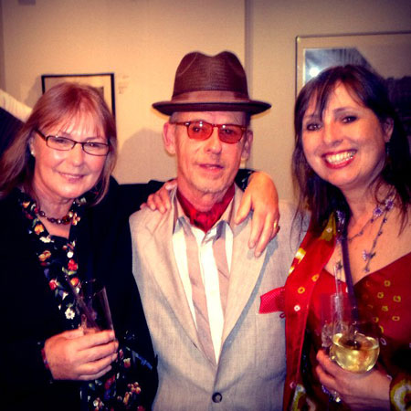 Left: Jenny Spires with Jeff Dexter and author Jill Drower 