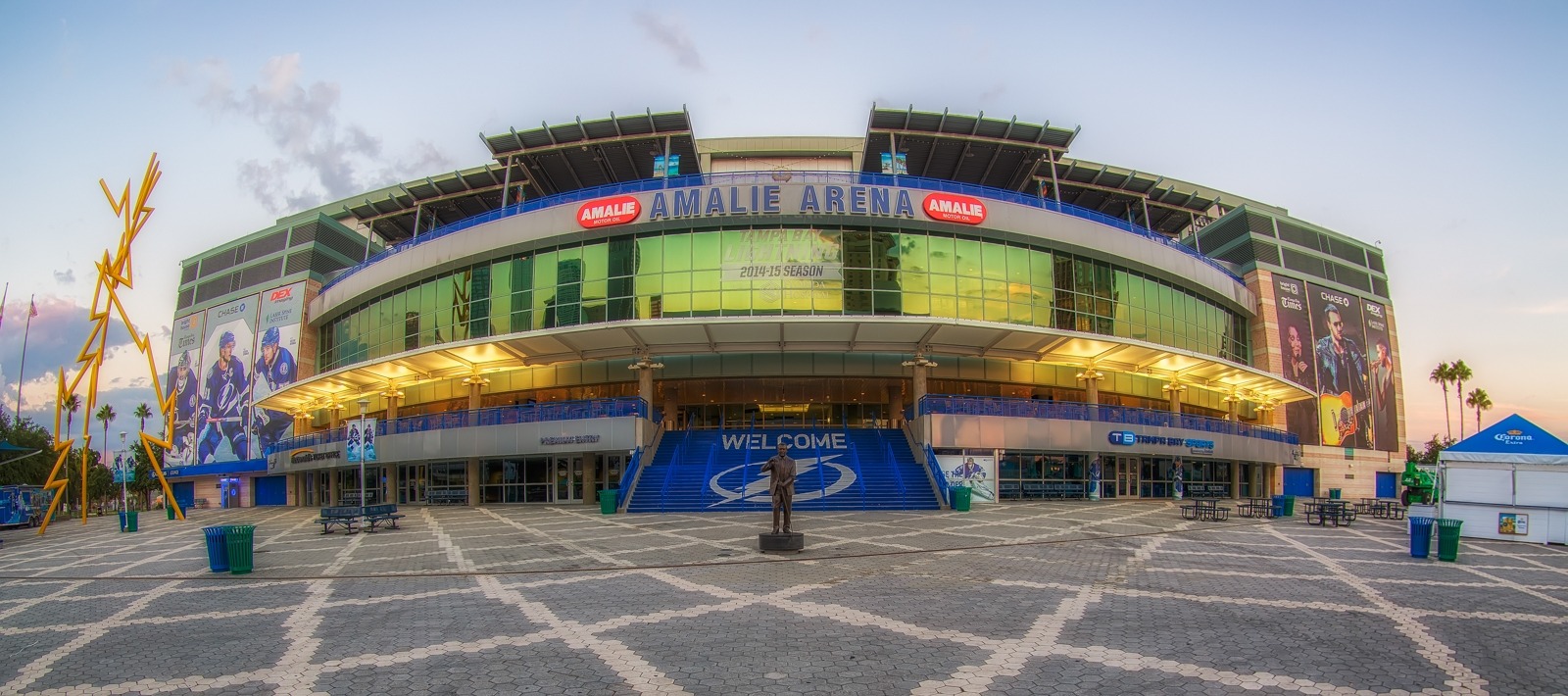 Tampa Bay Lightning Panoramic Poster - Amalie Arena