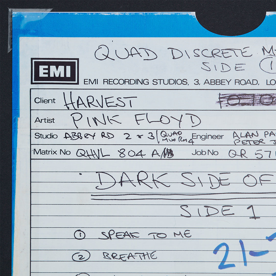 Pink Floyd : Dark Side Of The Moon EMI Tape Box Folio Release