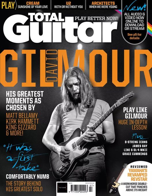 July Edition Of The UK's Total Guitar Magazine Features Special On David  Gilmour - Pink Floyd - A Fleeting Glimpse