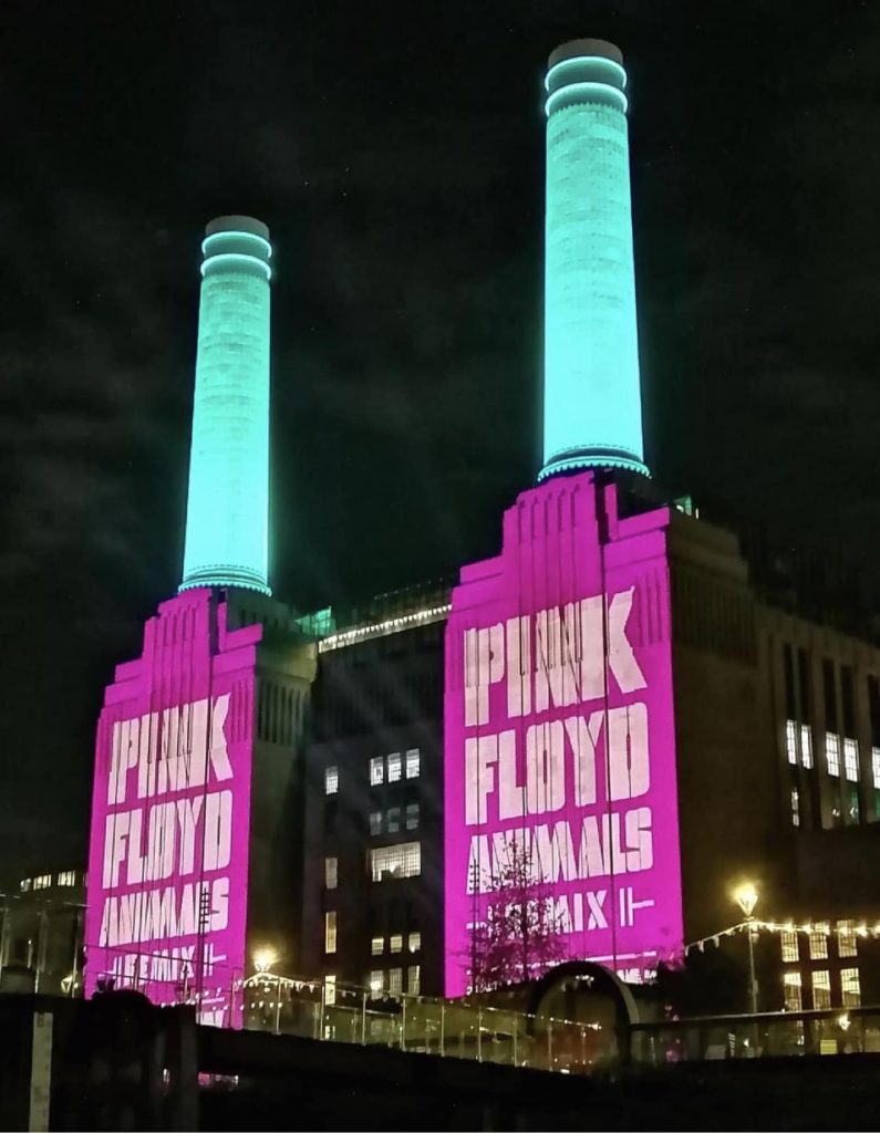 Pink Floyd Light Up Battersea Power Station Pink Floyd A Fleeting Glimpse