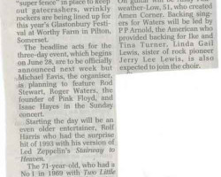 Daily Telegraph article 13 July 2002. Thanks to Jenny Riley