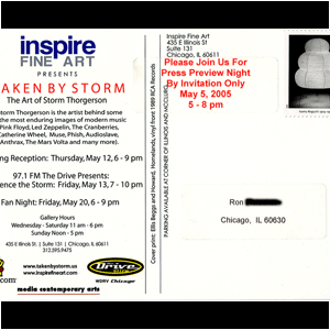 RonToon's Invitation to the opening reception.